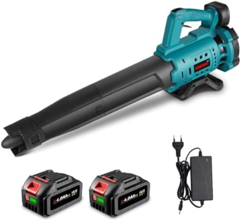 ONEVAN soffiatore foglie a batteria, 20V soffiatore elettrico 130MPH 480CFM, vel