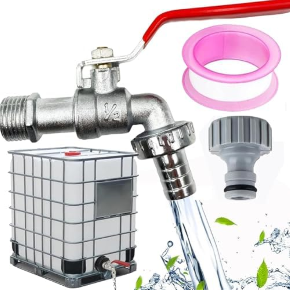 Serbatoio acqua piovana 1/2 da 1000 litri, serbatoio dell'acqua da 1000 l, rubin