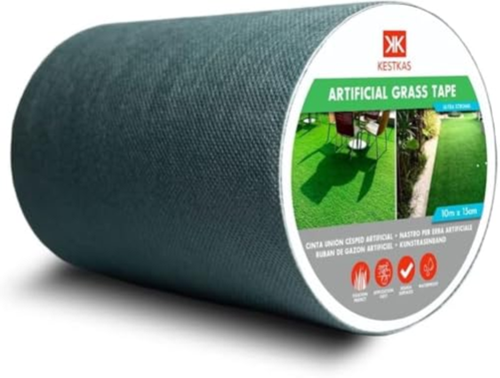 KESTKAS Adesivo per Prato Sintetico 15cm x 10m - Nastro Prato Sintetico - Nastro