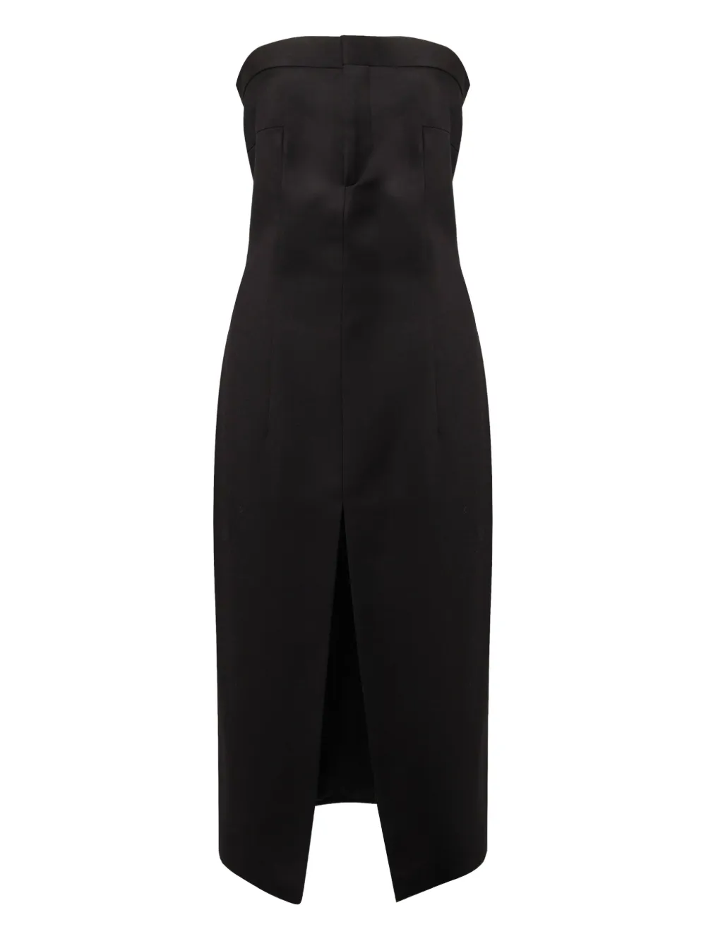 Nineminutes strapless tailored midi dress - Nero