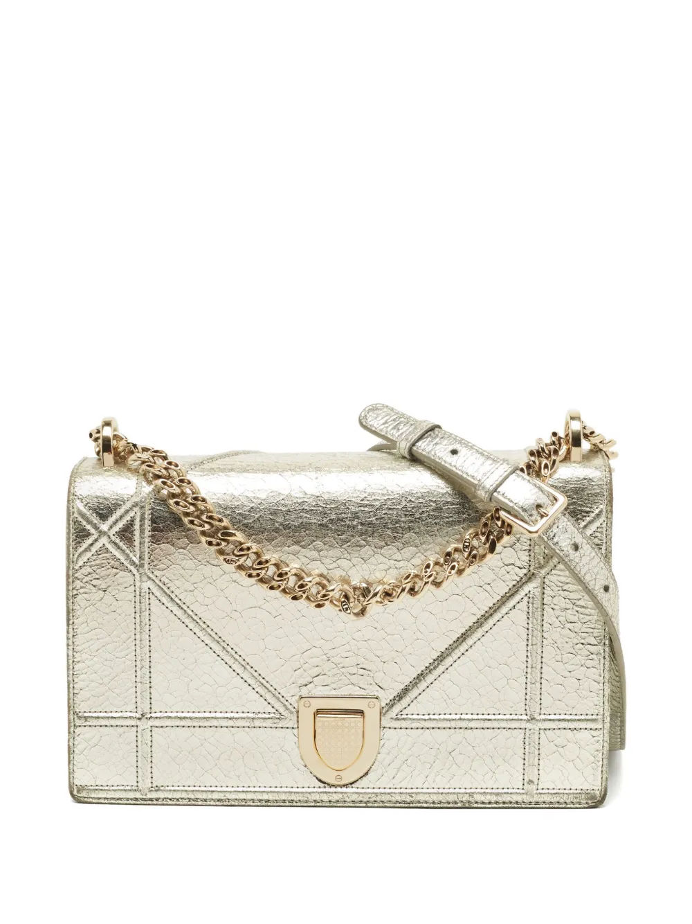 Christian Dior Pre-Owned Diorama leather shoulder bag - Argento