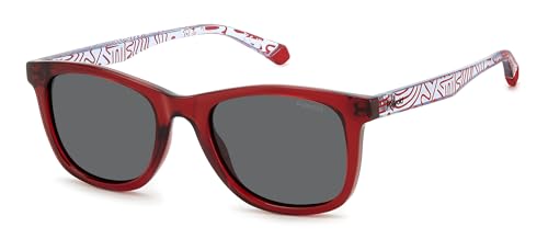 Polaroid Kids Pld 8060/S Occhiali Da Sole, Rosso, 50 Bambini E Ragazzi