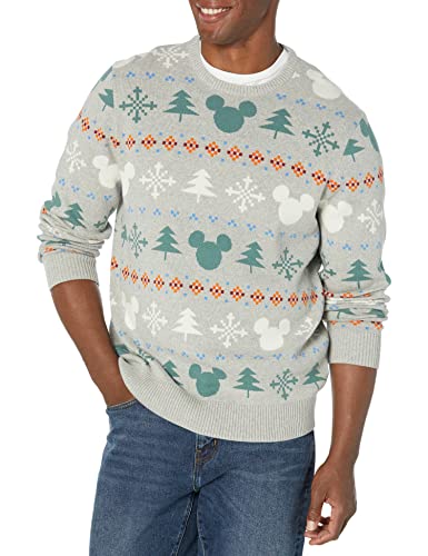 Amazon Essentials Disney | Marvel | Star Wars Maglioni Girocollo Uomo, Mickey Fair Isle - Mens, Xs