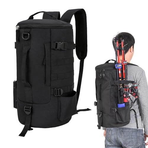 Peppy Zaino Impermeabile Ultra Leggero, Pieghevole, Per Uomini, Donne, Bambini, Viaggi, Campeggio, Sport All'Aria Aperta, Nero , Taglia Unica