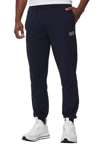 Ea7 Uomo Logo Joggers, Blu, L