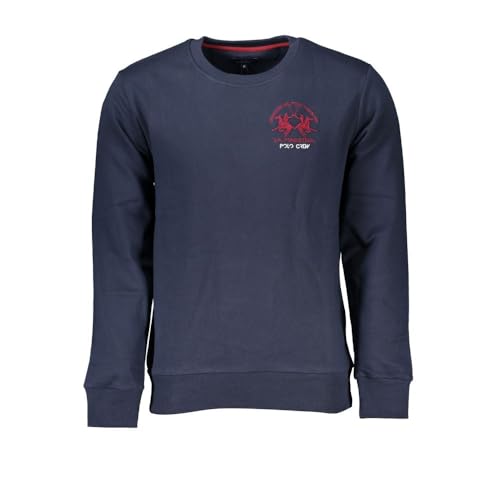 La Martina Felpa Senza Zip Uomo Blu