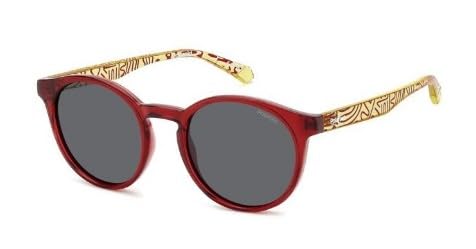 Polaroid Kids Pld 8061/S Occhiali, Rosso Giallo, 46/18/130 Unisex-Bambini E Ragazzi