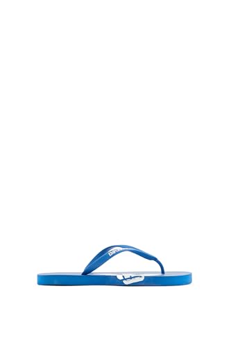 Emporio Armani Bold Eagle Logo Flip Flops, Flip-Flop Unisex - Adulto, Multicolore (Royal+White), 38 Eu