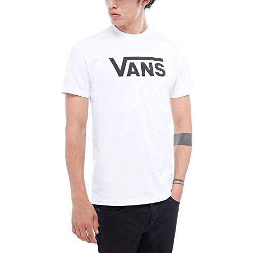 Vans Classic, Maglietta Uomo, Weiß (White-Black Yb2), M