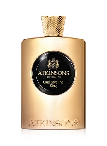 Atkinsons, Oud Save The King Eau De Parfum Man, 100 Ml Occhiali, Oro Lucido, Taglia Unica Donna