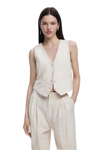 Desigual Chaleco_Portland, 1008 Beige Crude, M