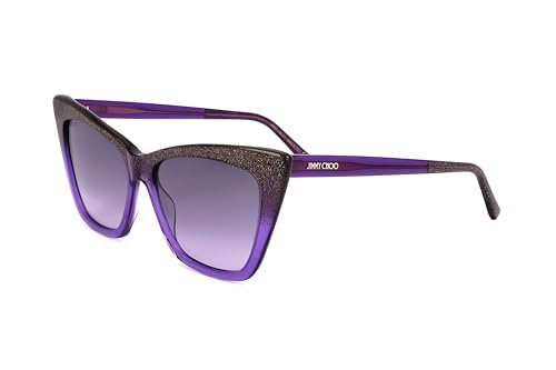 Occhiali Da Sole Jimmy Choo Lucine/S Mw2 Glitter Violet 55/16/ Woman