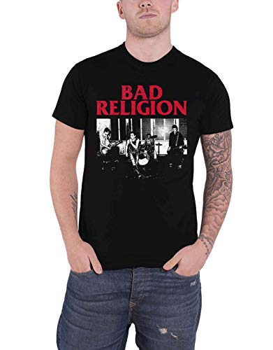 Bad Religion Live 1980 Uomo T-Shirt Nero L 100% Cotone Regular