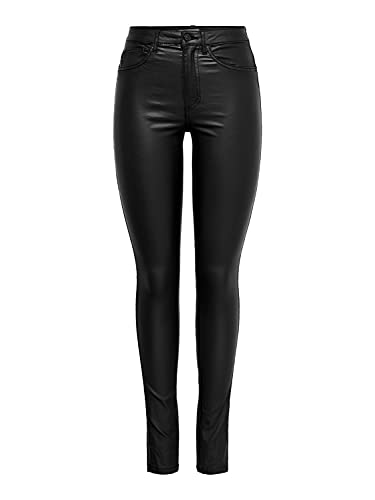 Only Onlroyal Hw Sk Rock Coated Pim Noos, Jeans Skinny Donna, Grigio (Black), W26/L32 (Taglia Produttore: X-Small)