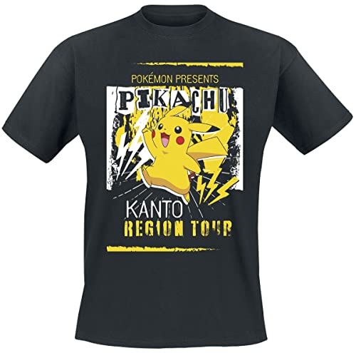 Pokemon Maglietta T-Shirt, Nero, Xl Uomo
