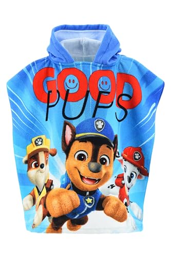 Paw Patrol Bambino Poncho Da Bagno (Blu,Taglia Unica)