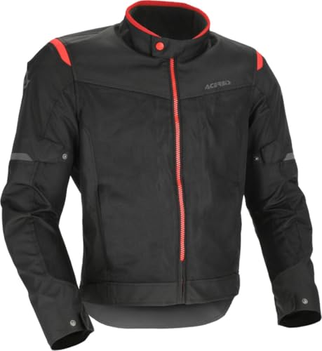 Acerbis Giacca (Ce) Ramsey Vented 2.0 Estiva Nero Rosso Taglia Xl