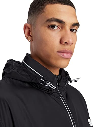 Armani Exchange Lightweight Zip-Up Hooded Windbreaker Jacket 8Nzb07, Giacca A Vento Uomo, Nero (Black), L