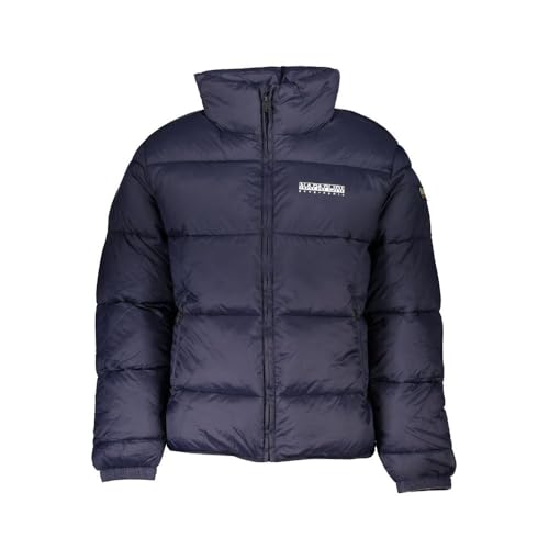 Napapijri Giubbotto Uomo Blu Senza Cappuccio Con Logo (M)