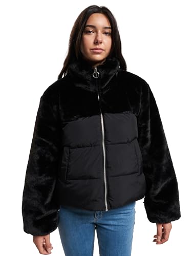 Only Onlwanja Fur Buffer Mix Jacket Cc Otw Giacca, Schwarz, S Donna