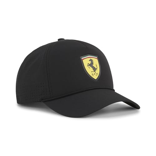 Puma Ferrari Race Trucker Cap Coperchio, Black, Taglia Unica Unisex-Bambini E Ragazzi