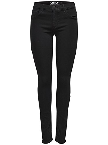 Only 15129693, Jeans Skinny Donna, Nero (Black Denim), 38 /L32 (Taglia Produttore: Medium)
