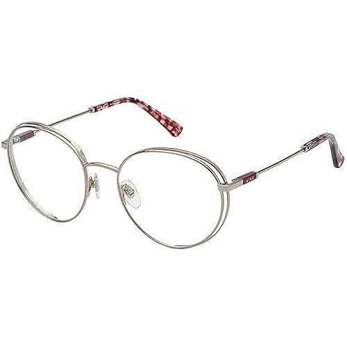 Nina Ricci Vnr312 Occhiali, Rosso Lucido Oro, 70 Donna