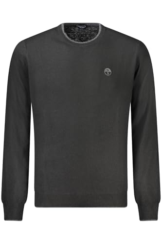 North Sails Pullover Uomo In Cashmere Con Logo Ricamato Sul Petto (Black - M)