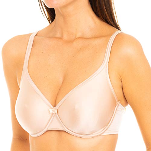 Playtex Satiny Microfiber Sujetador Con Aros, Reggiseno Con Ferretto, Donna, Beige (Piel 007), 6 (Taglia Produttore: 105D)