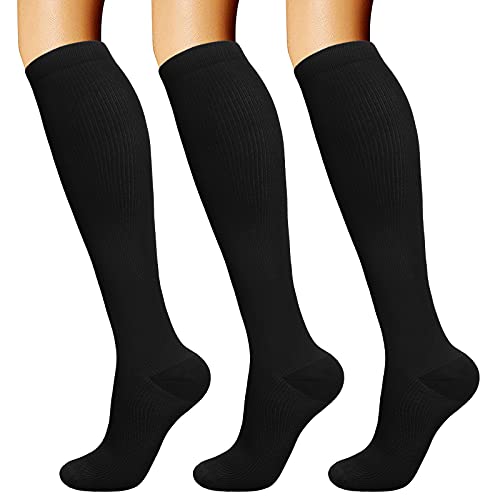 Dreshow Calze A Compressione Graduata Per Uomo E Donna Calze Elastiche Sportive Per Atletica, Corsa, Viaggi Volo, Ciclismo