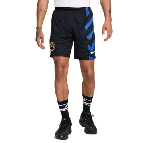 Nike Inter M Nk Df Short Stad Hm Pantaloncini, Black/Lyon Blue/White, S Uomo