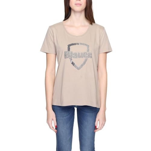 Blauer T-Shirt Girocollo