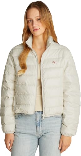 Calvin Klein Donna Piumino Down Shine Lucido, Avorio (Ivory), M