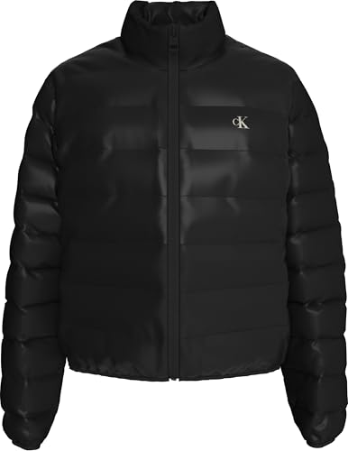 Calvin Klein Donna Piumino Down Shine Lucido, Nero (Ck Black), S