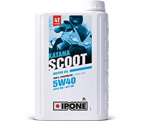 Ipone - Olio Motore Scooter 4 Tempi 5W40 Scoot 4 - Semi-Sintetico - Protezione Motore - Risparmio Carburante - Tanica 2 Litri