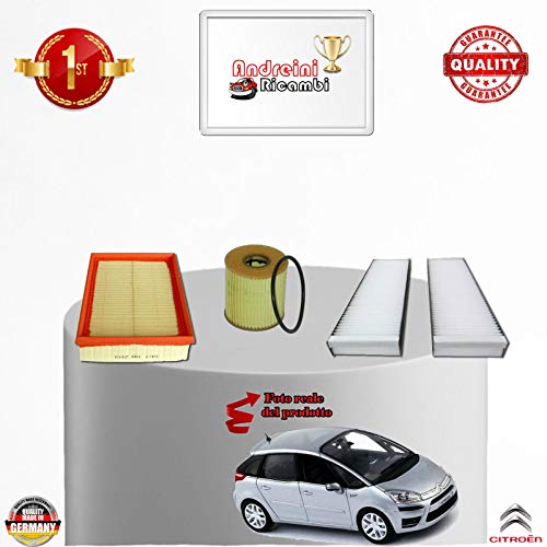 Kit Tagliando 3 Filtri C4 Picasso 1.8 16V 92Kw 125Cv Dal 2007 -> 2008