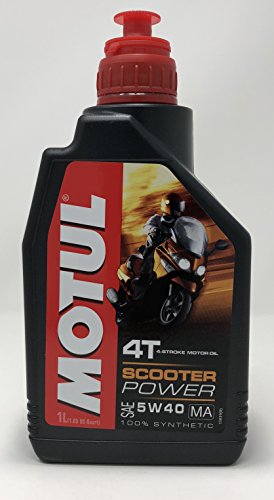 Motul24 - Flacone 1 Litro Olio Motul Scooter Power 4T 5W40 Ma 100% Sintetico Per Motori 4T