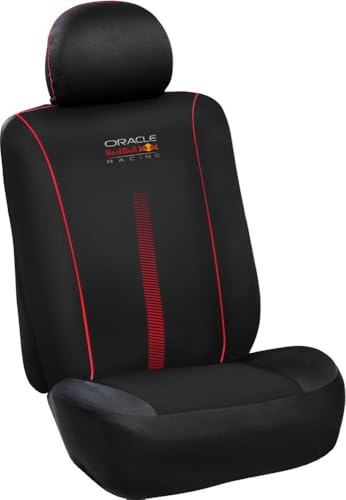 Red Bull Racing Upgrade4Cars Coprisedili Auto Universale Nero Rosso | Set Copri-Sedile Universali Per Anteriori E Posteriori
