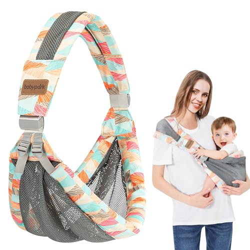 Fascia Neonato Marsupio Laterale Neonato Fascia Porta Bebe Marsupio Neonato Bambino 3 Ai 36 Mesi Elastica Rete Traspirante Regolabile Ergonomico Babyc