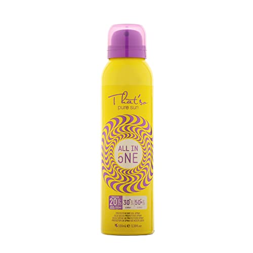 That'So All In One - Protezione Solare Spray Incrementale 20/30/50+ Spf - Protezione Duratura E Resistente All'Acqua - Idratante E Antiossidante Con V