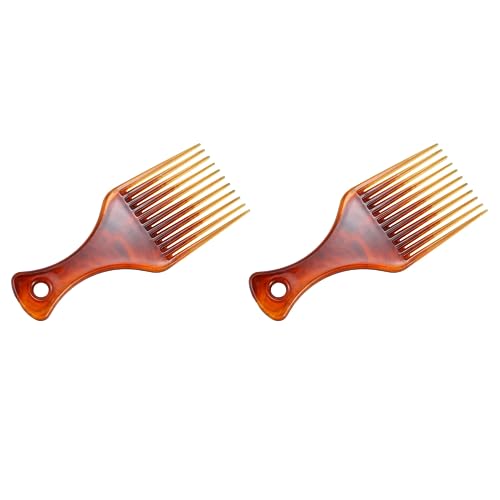 Lbvzxkad 2X Pettine Per Capelli Forcella Pettine Inserto Parrucchiere Per Capelli Ricci Pettine Per Capelli Strumento Per Lo Styling Per Uomini E Donn