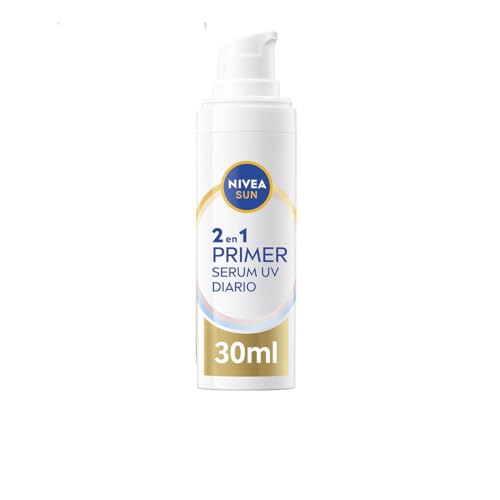 Nivea Sun Primer Sierum Uv Diario 2 In 1, Siero Viso Con Protezione Solare Spf 50+, Protezione Solare Viso Che Protegge E Ammorbidisce La Pelle, Con A