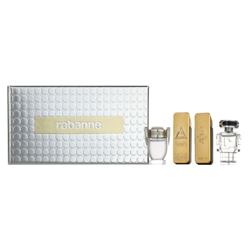 Paco Rabanne Mini Set Regalo Di Colonia Da Uomo (4 X 0,2 Fl Oz) Varietà Da Viaggio In Miniatura