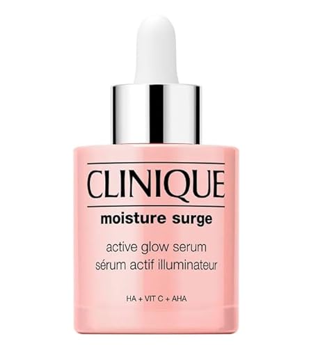 Clinique Moisture Surge Siero Illuminante Attivo, 50 Ml, Con Ha + Vitamina C + Aha
