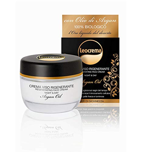 Leocrema Viso Crema Rigenerante 100% Bio C/Olio Argan 50 Ml
