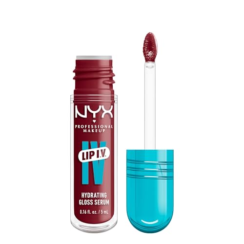 Nyx Professional Makeup Gloss E Tinta Labbra Idratante 2In1, Idratazione Fino A 12H, Con Vitamina B12 E Magnesio, Lip Iv Hydrating Gloss Stain, Tonali
