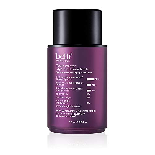 Belif Youth Creator-Age Knockdown Bomb | Nutriishing Serum For Elasticity | Essenza, Idrazione, Pori, Clean Beauty