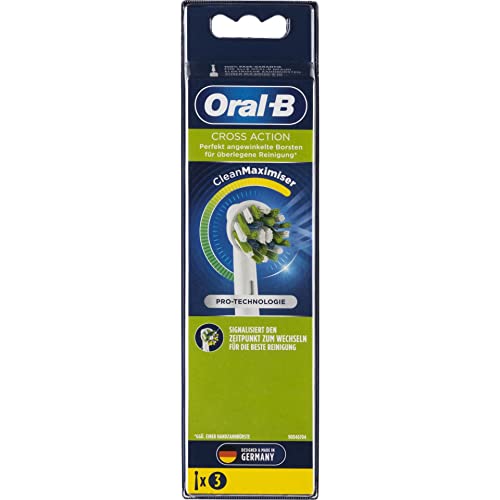 Oral-B Kit Di 3 Spazzole Crossaction Cleanmaximizer