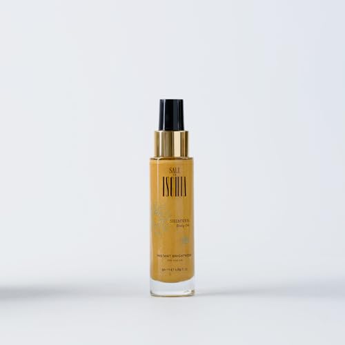 Sali Di Ischia [50 Ml] Olio Corpo Shimmer Body Oil - Con Micro Perle Illuminanti Che Esaltano L’Abbronzatura - Si Assorbe Rapidamente Senza Ungere - P