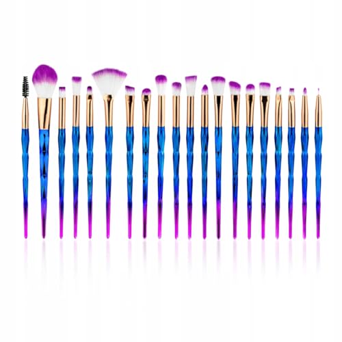 Profico Set Di Pennelli Professionali Per Trucco, Set Da 20 Pezzi, Pennelli Sintetici, Pennelli Per Cipria, Fondotinta, Correttore, Pennello Per Labbr